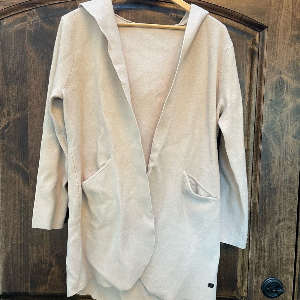 SIONI open sweater with hood